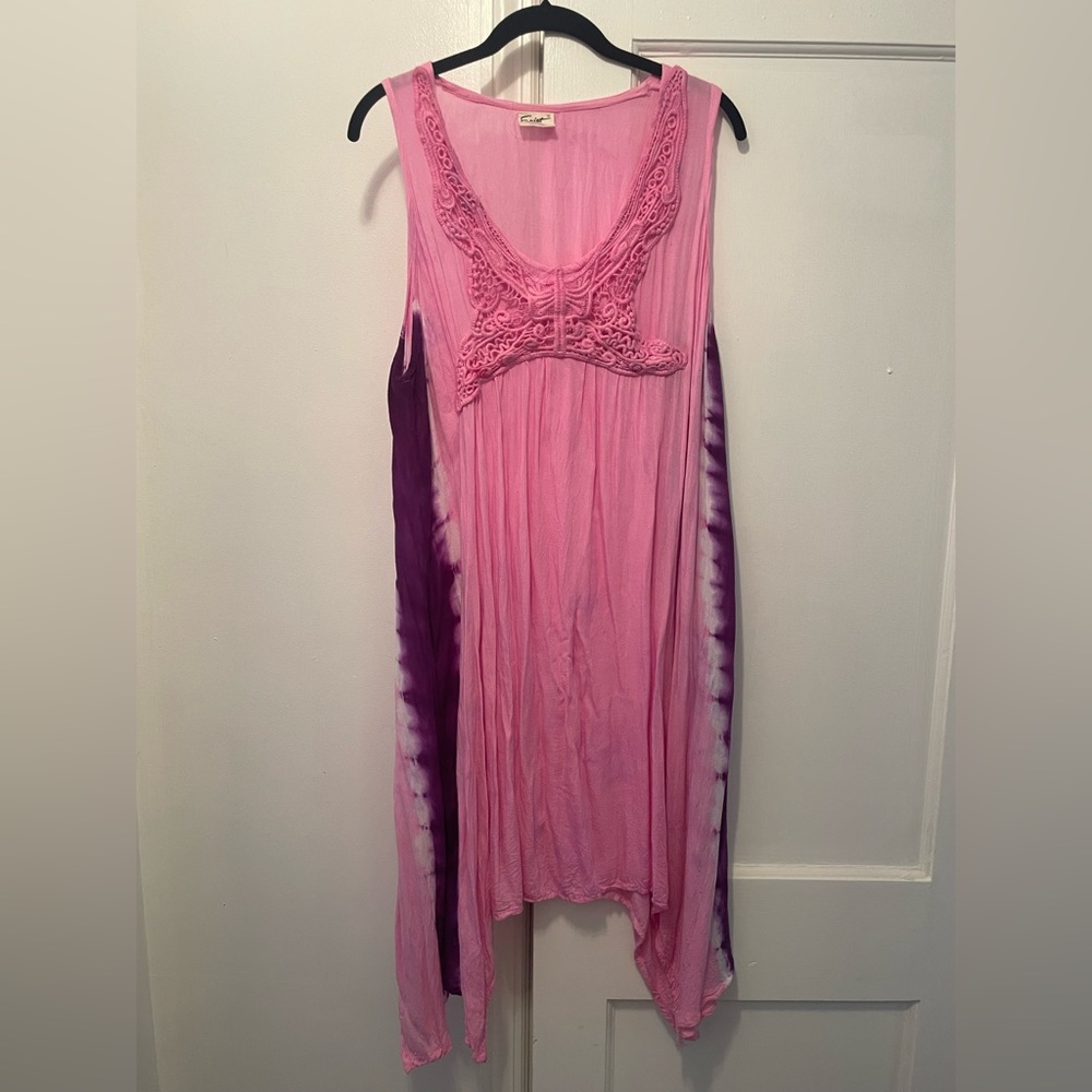 Pink & purple butterfly dress